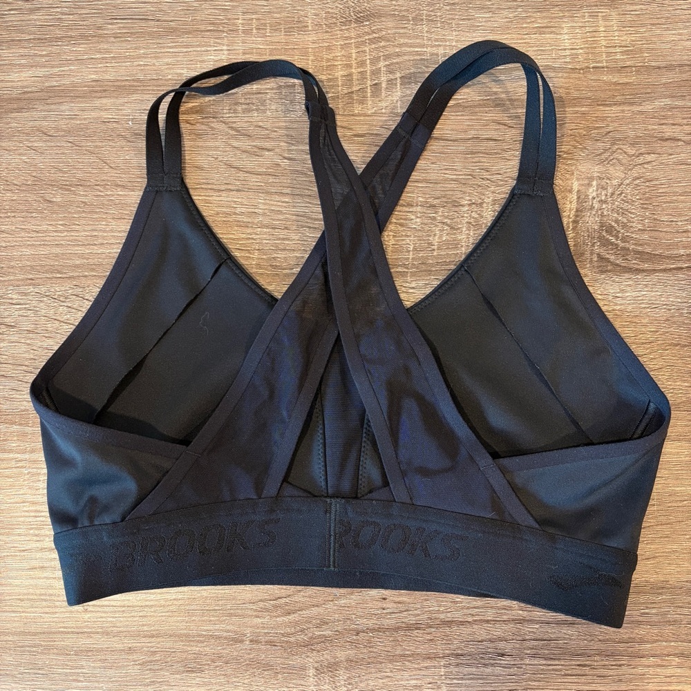 Brooks Women’s Black Drive Plunge Running Sports Bra - Est. S - Picture 2 of 3